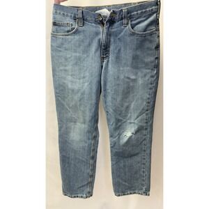 Carhartt Men's BD1483-M Relaxed Fit Blue Denim Jeans.